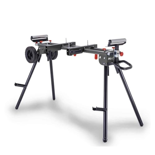 Practixx Support universel PX-UG2000R - Capacité de charge 200 kg - Support de machines - Scies à onglet - Dispositif de déplacement - Pliable