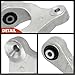 A-Premium 2 x Rear Lower Control Arm, with Bushing, Fit For Mercedes-Benz - 2012-2019 - GLE300d GLE350 GLE400 GLE450 AMG GLE550e GL350 GL450 GL550 GLS350d GLS450 GLS550 ML250 ML350 ML400 ML550 ML63