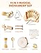 ROBOTIME Baby Musical Instruments Set, 11 PCS Wooden Toddler Musical Toys with Xylophone Percussion Instruments, Montessori Musical Toys for Preschool Kids Girls Boys