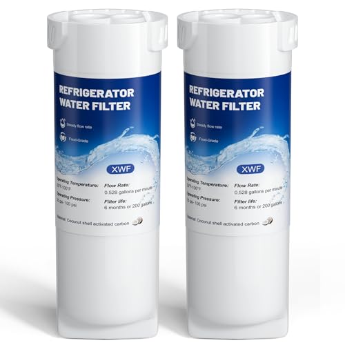 XWF Water Filter Replacement Compatible with GE XWF Water Filter Not XWFE) fit for WR17X30702 GBE21 Pack of 2 By YPMQY
