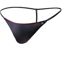 COMLIFE Mens Thong Underwear Stretchy T Back G-String Thongs Ultra-Thin Ice Silk Bikini Panties