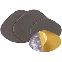 Mesh Shoes Hole Repair Patch Self-Adhesive Sneaker Hole Patch Vamp Repair Sticker Anti-Abrasive Quick Repair Shoes Tool, 4 Pieces, Dark-grey