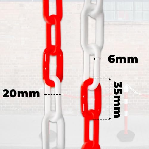 Plastic Chain Red and White