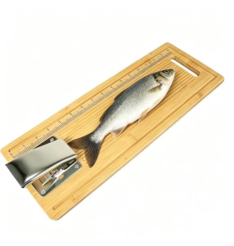 Kit tabla de cortar pescado de bambú antideslizante miniatura 2