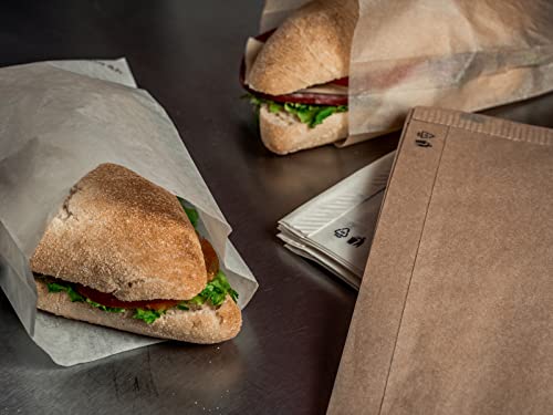 Packnwood Kraft Paper Sandwich Bag, 4.7" X 1.6" X 13.4", Brown (Case Of 1000) #TOP2