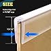 20FT Self-Adhesive Clear Rubber Edge Trim, Rubber U Channel Edge Trim Vinyl Edge Trim, Flexible Edge Protector for Sheet Metal, Glasses, Fit 1/16