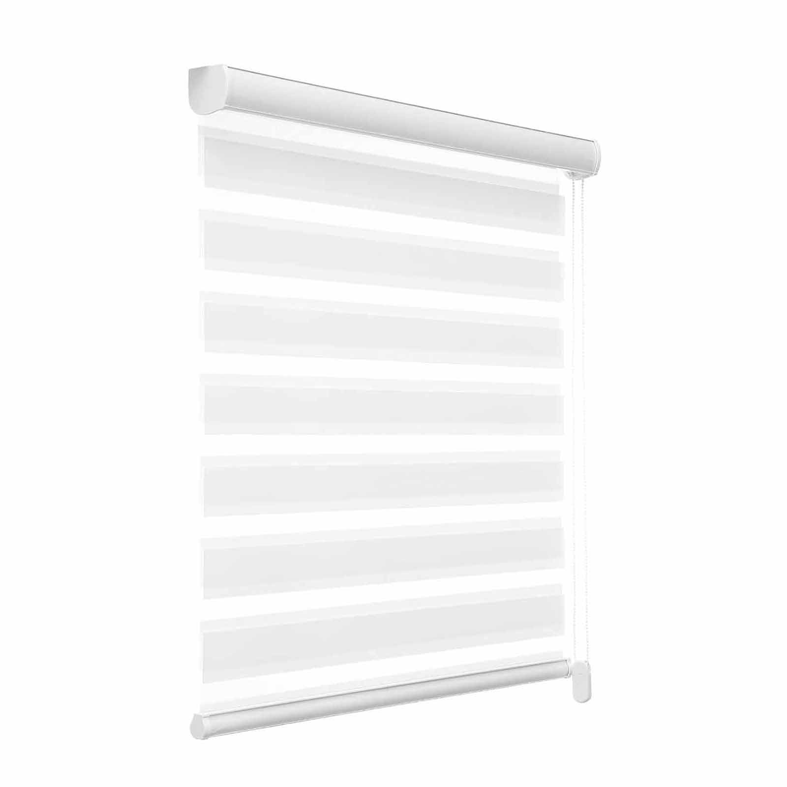 Store enrouleur jour nuit blanc W105xH300cm pour cuisine et bureau