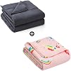 Yescool 20 Lb Weighted Blanket For Adults - 60"x80" Pink, Machine Washable