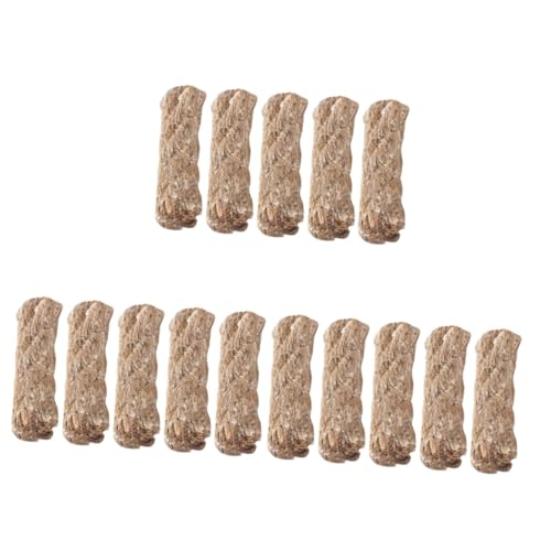 BESPORTBLE 3sets Rope for Camping Jute Wick Fire Starter Practical BBQ Tool 5pcs*3