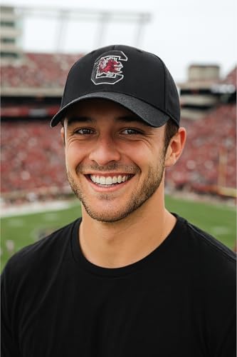Gorra deportiva ajustable South Carolina MVP negra/blanca miniatura 2