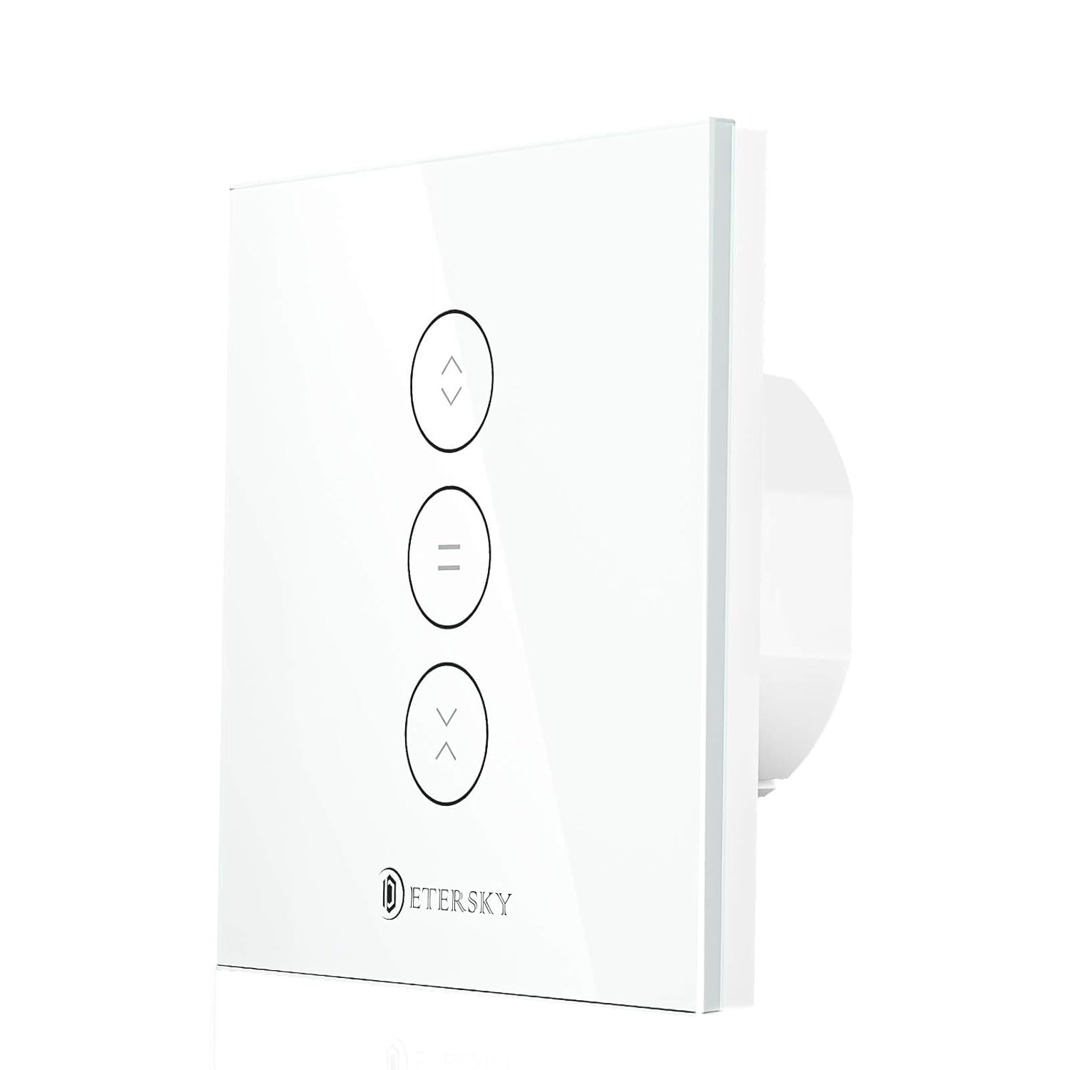 Smart Roller Shutter Switch, Etersky WiFi Wall Switch, APP Control and Timer Function, Compatible with Alexa and Google Home for Curtain/Roller Shutter/Motor Door(Neutral Wire Needed)