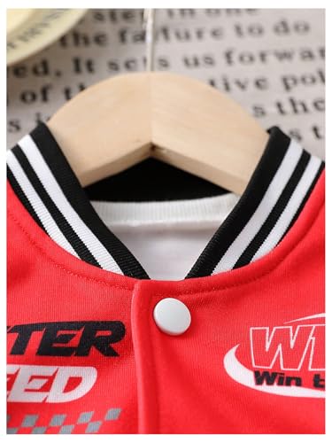 SOLY HUX Toddler Boy's Varsity Jacket Letter Graphic Color Block Long Sleeve Motorcycle Jacket Outerwear3
