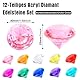 Realjoy 12 Stück Edelsteine für Kinder, 40mm Groß Acryl Diamanten,Diamantkristalle Transparent,Kunststoff Diamanten Deco für Vasen, Tischdeko, Party Mitgebsel, Hochzeit(10 Farbe)