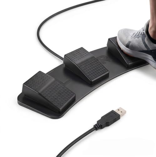 iKKEGOL USB Triple Optical Foot Pedal