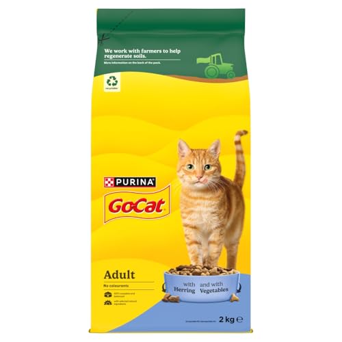GO-CAT Herring with Vegetables Dry Cat Food 2kg
