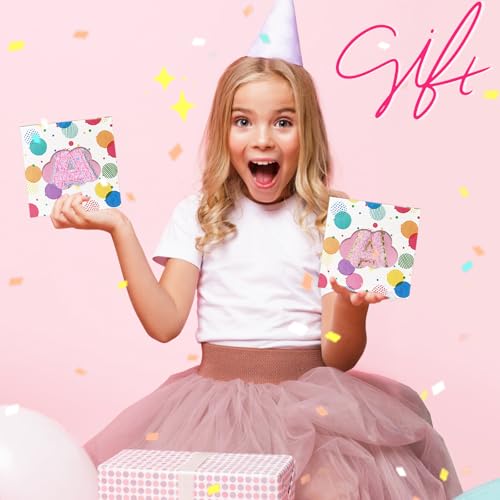 COSHAYSOO Initial RFID Girls Wallet Wristlet Christmas Stocking Stuffers Birthday Gift Ideas for 6 7 8 9 10 11 12 13 14 Year Old Girl Girly Gifts Tween Preteen Teen Preppy Trendy Stuff Pink Letter A3