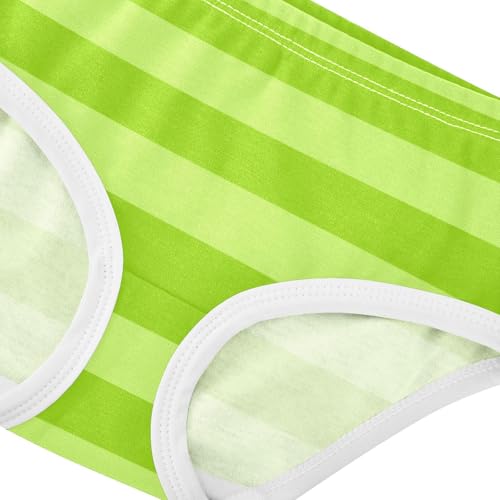 Gradient Green Stripe Toddler Girls's Underwear 2T4