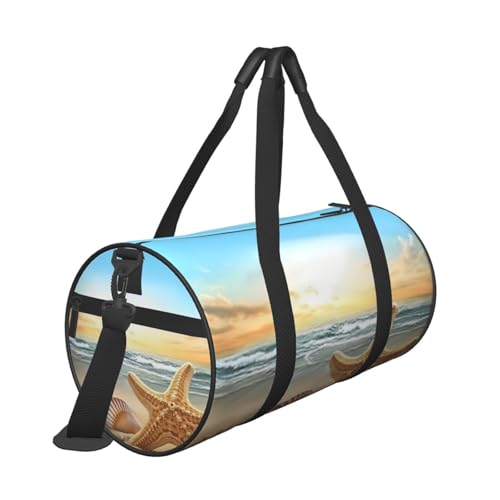 Beach Starfish printed Travel Bag Casual luggage bag3