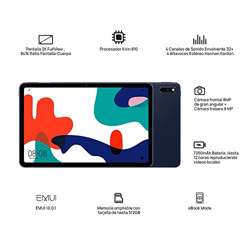 HUAWEI-MatePad-104-Tablet-de-104-con-Pantalla-FullHD-WiFi-3GB-RAM-32GB-ROM-procesador-Kirin-810-altavoces-cuadruples-EMUI-100-Huawei-Mobile-Services-App-Gallery-color-Gris