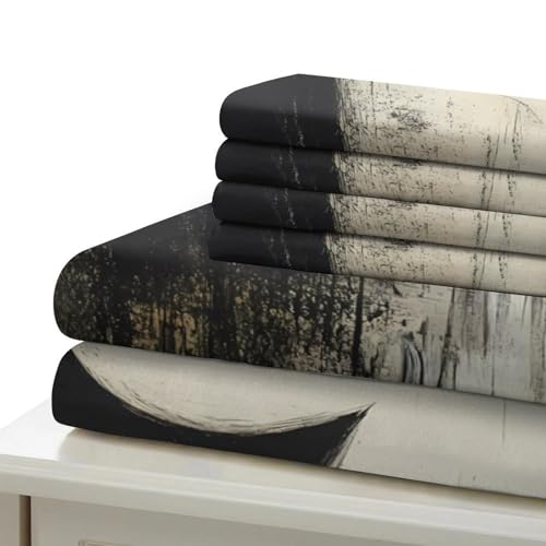 Parure de lit chat noir 140x200 avec housse de couette en microfibre