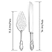 Strova Silver Wedding Cake Serving Set - Elegant Cake Cutting Knife and Server for Event Use