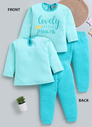 Image of LuvLap Baby Girls Regular Fit 100% Cotton Half Sleeves Girls Top CoSet Pack of 3