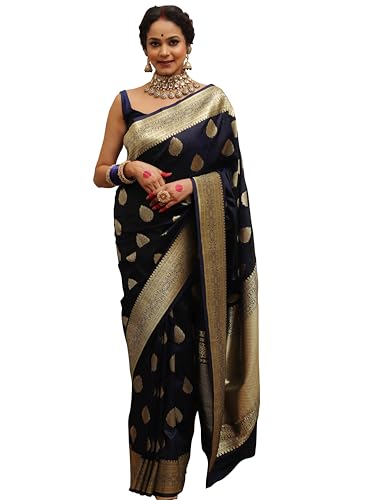 Sugathari Banarasi Saree for Women Pure Kanjivaram Silk Soft 2025 Design Wear Pattu Sarees Latest Sadi Party Sari Collections with Blouse Part (San Pari-224)