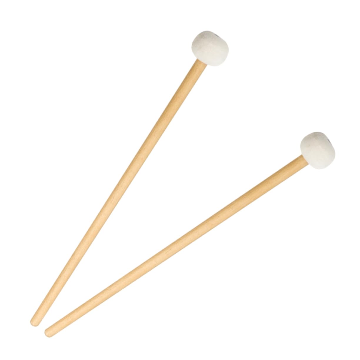 TOYANDONA 2pares Mallets De Timpani De Fieltro Mango De Madera Baquetas De Percusión Para Estudiantes y Profesionales Accesorios Musicales De Percusión