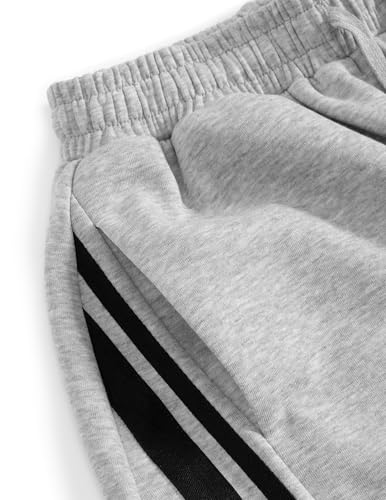 Image of Aelfric Eden Barrel Sweatpants for Mens Side Striped Drawstring Elastic Waisted Wide Leg Lounge Pants with Pockets