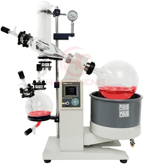 Rotary Evaporator 5L, Electrical Lift Oil Distillation 0-140RPM Vacuum Rotavap 110V/60Hz