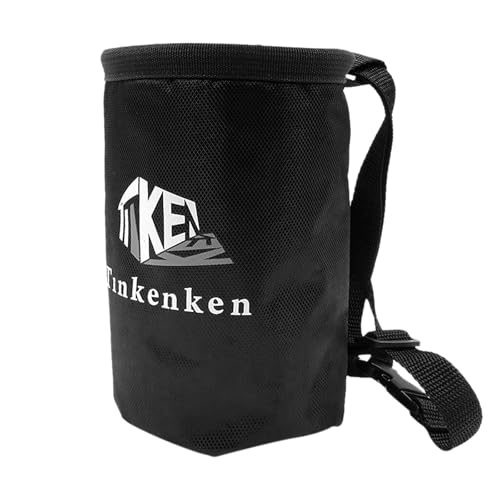 Mecmbj Chalkbag, Wasserdichter Boulder Chalk Bag mit verstellbarem Hüftgurt, Boulder Bag mit Aufbewahrungstasche, Kordelzugverschluss, Kreidebeutel zum Klettern, Gewichtheben