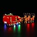 BRICKSHINING LED Lighting Compatible with Lego 40499 Santa's Sleigh - JUST Lights,Light Kit Compatible with Lego 40499 Christmas Decorations,NOT Included The Mode