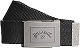 Logo y punta repujadas BILLABONG™ Sergeant - Cinturón de tela - Hombre - U - Negro