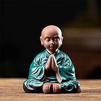 陶器製 僧侶の置物 約15cm Amazon.co.jp: Fmtop-JP お坊さん 人形 置物 ミニチュア 僧侶