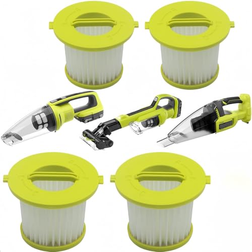 Catálogo de Filtros para aspiradoras de mano , tabla con los diez mejores. 44 THJOPOKEEL Filtro de repuesto compatible con aspiradora de mano Ryobi de 18 V ONE+ PERFORMANCE PLC704K, PLC705K, PLC705B (4)