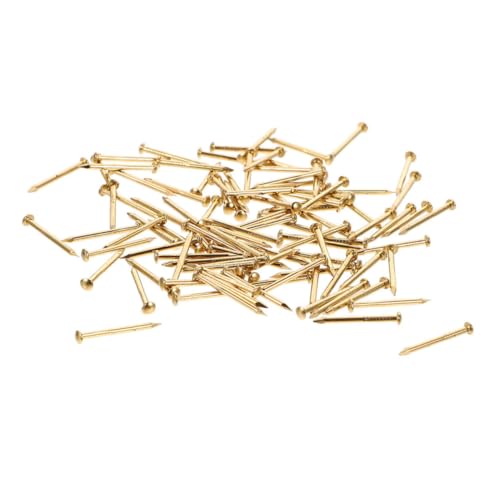 200 clavos con cabeza redonda de cobre para reparación de muebles en casa miniatura 1