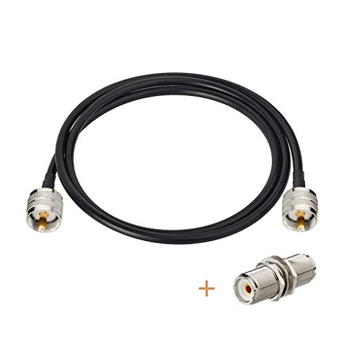 Bingfu CB Radio Jumper Cable UHF PL259 Male to Male RG58 Coax Jumper