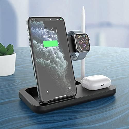 zsedp 4in 1 charger for fast suitable for mobile phone watch headset stand pen base