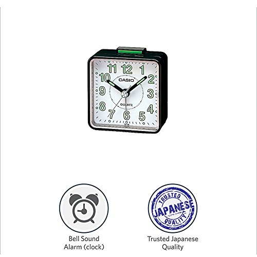 Casio TQ-140-1B Tq140 Travel Alarm Clock - Black - Image 2