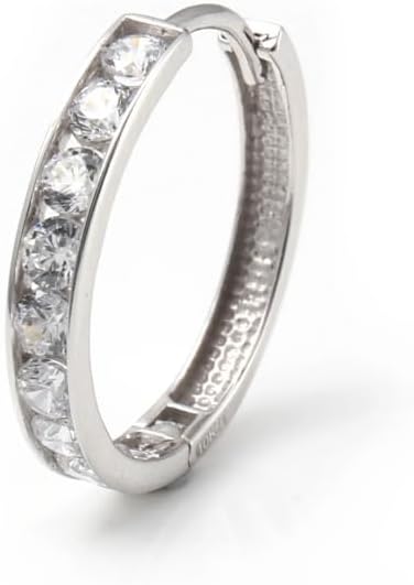 アヴァランチ AVALANCHE フープピアス メンズ 10K ホワイトゴールド