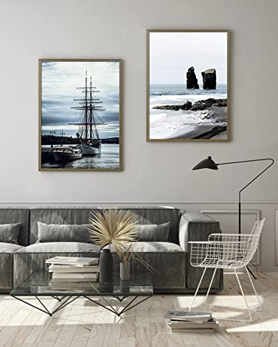 Yaetm 18X24 Frame | Poster Frame In Grey Set Of 4, Solid Wood Picture Frame 18 By 24 Inches, Wall Gallery Frames For Horizontal And Vertical Wall Mounted (4 Pack, Grey) #TOP4