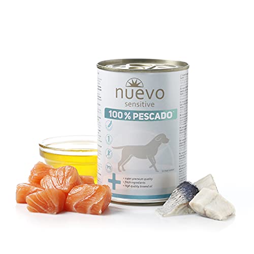 NUEVO Lata Perro SENSITIVE: 100% Pescado, 375 g, Perro