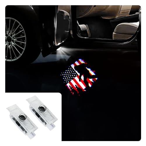 2 Pcs Car Door Logo Lights Car Projection LED Projector Door Shadow Light Welcome Light Puddle Lights Compatible for Grecale Levante Car Accessories
