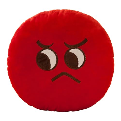 Yimuzche Cojín Emoticono Ira Linda Muñeca Decorativa Juguete Cumpleaños Regalo Creativo Almohada Hogar Decoración