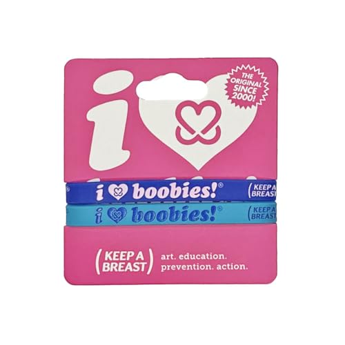 Keep A Breast The i love boobies! Blue Dream Bracelet Pack3