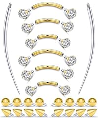 Gold internal thread 16G Curved Bar Piercing Jewelry