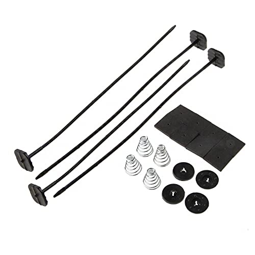 CENPEK Universal Electric Fan Mounting Kit, Auto Cooling Radiator Fan Mounting Kit Tie Straps Pads Feet Mount Fan Mounting Feet Accessories (Schwarz)