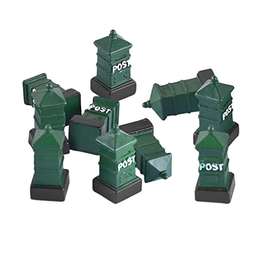 Caixa postal de resina NC 10 peças miniatura de jardim de fadas para decoração de casa, mini artesan