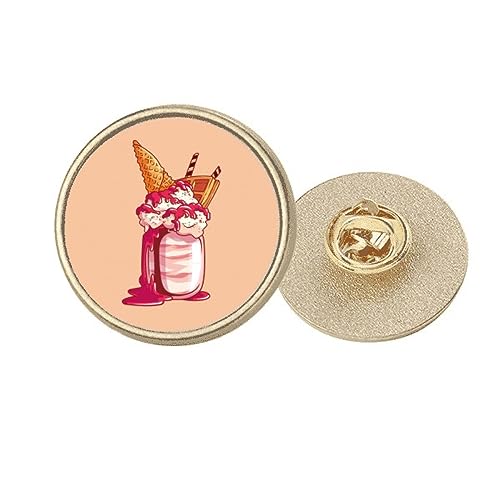 Broche ronde en métal doré premium pour biscuits fins