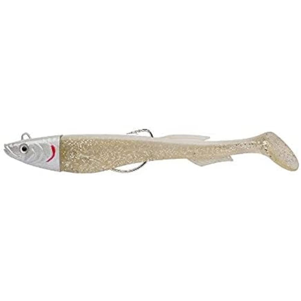 Berkley PowerBait Power Sardine, Fishing Hook, Soft Lures, Sea Fishing, Saltwater Soft Bait Minnow Paddle Tail Lure for Bass, Seabass, Pollack, Cod, Eel, Ling and Wrasse, Snow White, 10g | 9cm โ image 1